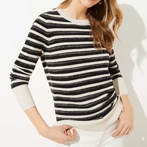 LOFT Shimmer Cuff Lightweight Sweater